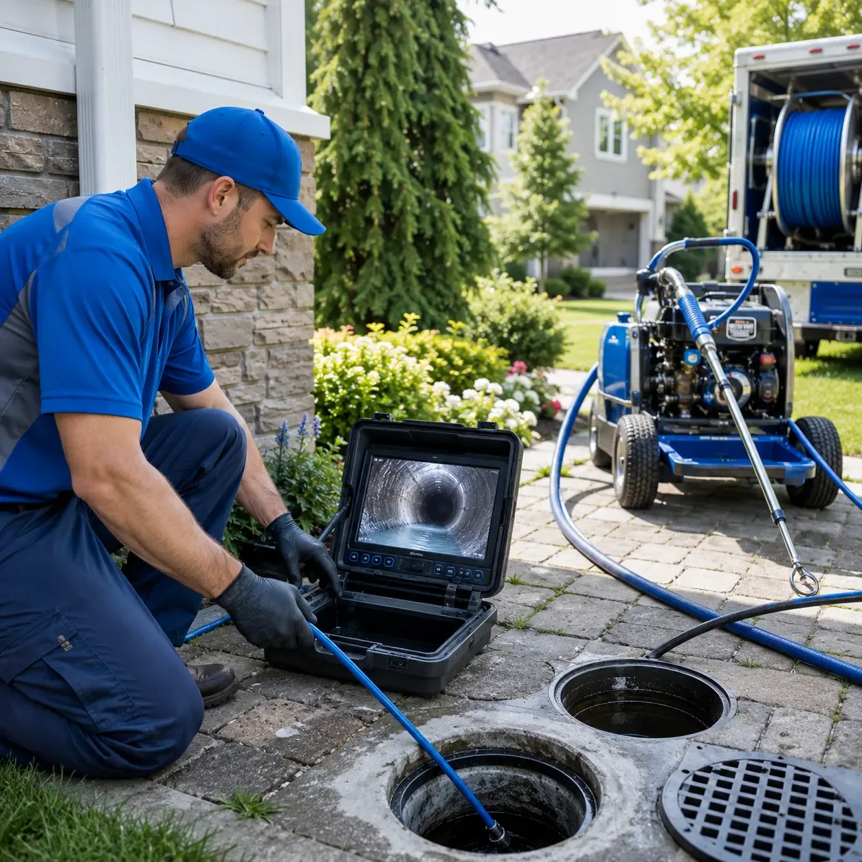Outdoor drain cleaning professionals serving Bergland, MI